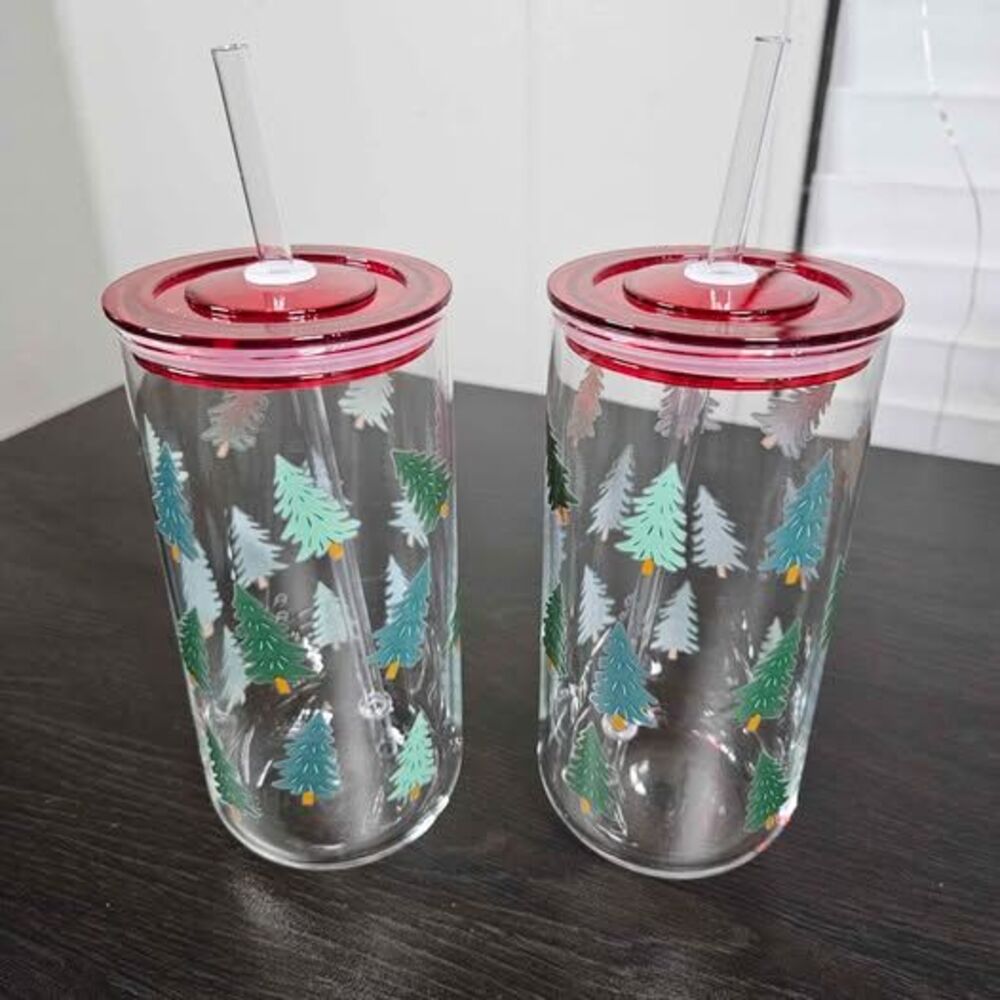 Winter Tree Glass Tumblers 2 Pack | NEW